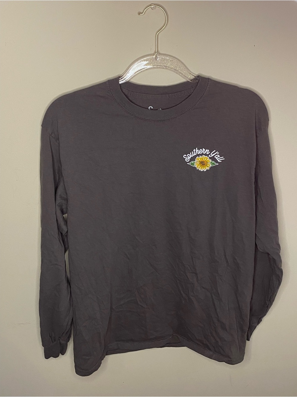 Charcoal Long-Sleeve Graphic Tee